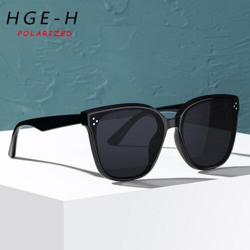 HGE-H Fashuon Womens Polarized Sunglasses Lightweight TR90 Eyeglasses Frame Cat Eye Sun Glasses Driving Travel UV Goggles N75