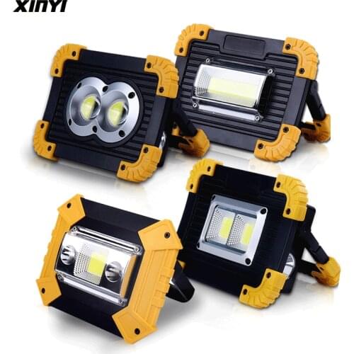 30000lm Super Bright Led Work Light Rechargeable100W Led Portable Spotlight for Outdoor Camping Lampe Led Flashlight by 18650