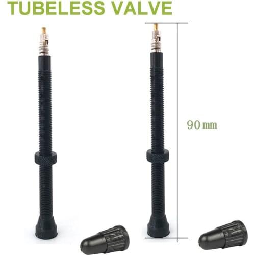 Bike Accessories Aluminum Alloy FV French Valve 2 Pcs 90MM Ultra Light Valve For MTB Mountain/Road Bicycle Tubeless Tire 6g/pcs