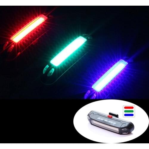 GUB 7 Effects 100 Lumen High-Light Bike Light Ultra-light Safety Warning LED USB Rechargeable Front Rear Lamp Bicycle Tail red