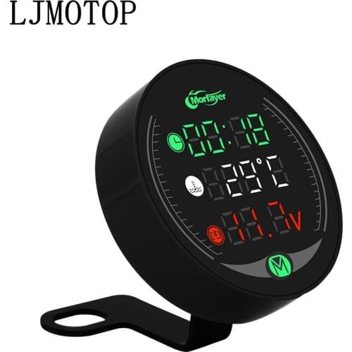 5-in-1 Motorcycle Meter Time Water Temperature Voltmeter USB Display Table For Honda forza 300 CBR650R CB650R 125R CBR900RR