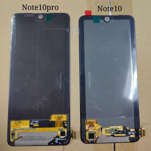 Original AMOLED For Xiaomi Redmi Note 10 Pro Display with frame Touch panel Screen Digitizer For Redmi Note10 Note 10s LCD M2101