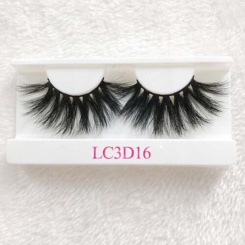 25mm Long 3D Mink Eyelashes Dramatic Thick Full Strip False Lashes