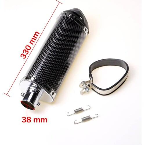 38mm Dazzling Exhaust Muffler Pipe move blow-down silencer / Mute for Dirt Bike Pit Bike ATV Motorcycle Scooter