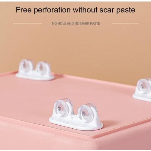 4 Pezzi Di Scatola Di Immagazzinaggio Accessori Puleggia Scatola Adesiva Fondo Puleggia Ruote Domestiche Inferiori