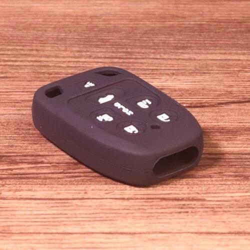 6 Buttons Black Car Silicone Remote Flip Key Cover Case Holder Fob Shell For Honda Odyssey 2011 2012 2013 2014