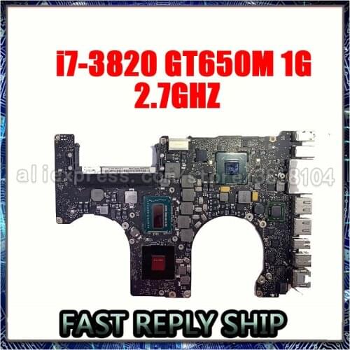 661-6491 System Board For Apple Macbook Pro 15" A1286 Mid 2012 Year Logic Board i7 2.3Ghz 2.6Ghz 820-3330-B