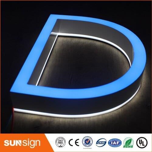 Custom 3D Acrylic LED Letters sign Outdoor customized Advertising Business open sign