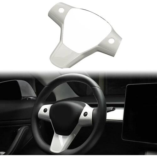 Auto Accessories Interior Steering Wheel Fully Covered Decorative Frame Patch for Tesla Model 3 2017-2021