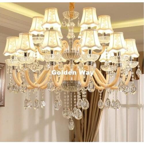 Free Shipping Modern K9 Crystal Chandelier Lustre Crystal Chandeliers Light Lustres De Cristal Chandelier LED AC Villa Lighting