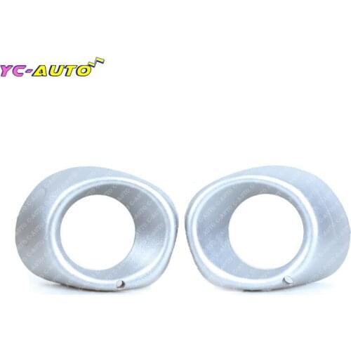 Car Front Bumper Fog Light Cover For Mitsubishi Outlander 2013-2015 6400F059 6400F060 black silver front light Frame COVER