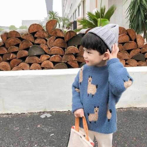 Boys Sweater Kids Outwear Tops Jackets 2021 Cartoon Fleece Thicken Warm Winter Autumn Costume Teenage Children Clothing