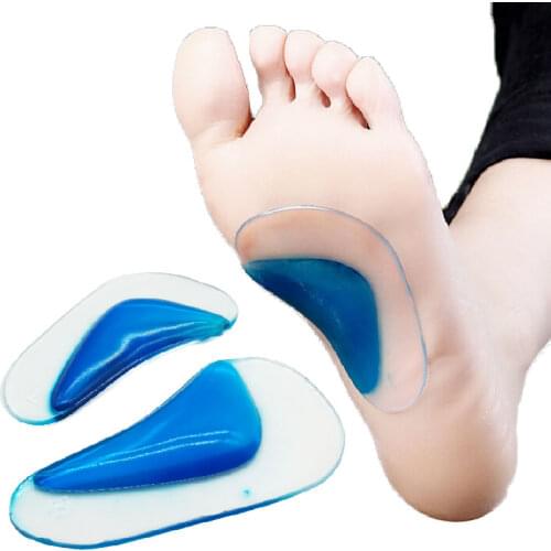 Orthotic Insole Professional Arch Support Silicone Insole Flat Foot Flatfoot Corrector Shoe Cushion Insert Gel orthopedic pad