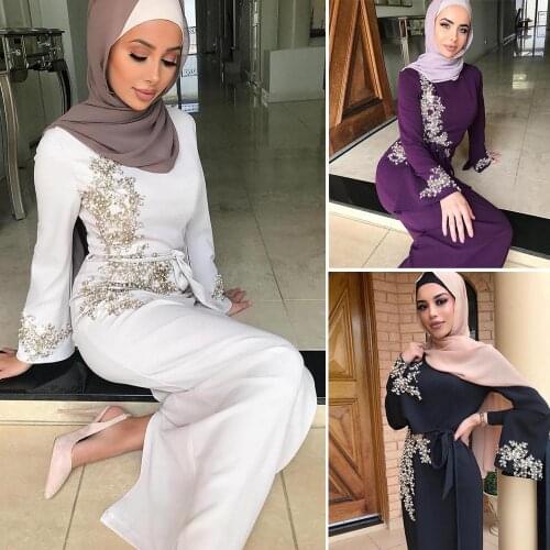 Elegant Abaya Dubai Muslim Dress Abayas For Women Kaftan Caftan Turkish Dresses Prayer Islamic Clothing Robe Femme Oman Ladies