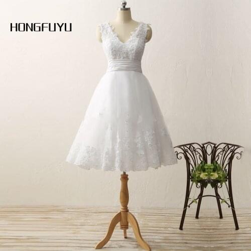 HONGFUYU V-neck Wedding Dresses