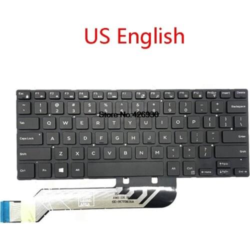Backlit US Keyboard For DELL For Inspiron 5368 5378 7375 7460 5568 7560 7569 7572 5370 7370 7373 7573 English 0M9DMK PK131Q12B01