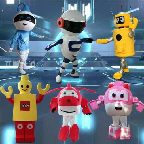 Robot Mascot Costume Suits Cosplay Party Game Dress Outfits Clothing Advertising Carnival Halloween Xmas Easter Festival Adults