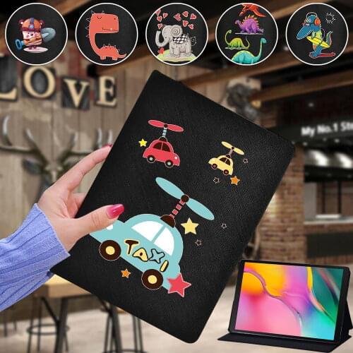 For Samsung Galaxy Tab A7 10.4 T500/Tab 10.1 T510/Tab S5e T720/Tab A 10.5 T590/Tab A A6 10.1 Leather Foldable Stand Tablet Cover