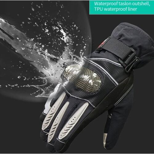 Motorcycle Gloves Men Women Full Finger Breathable Anti-collision No-slip Riding Cycling with Hard Knuckle and Fist Protector