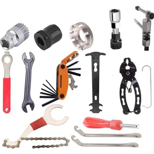 ZTTO Bike repair tool kit flywheel remover socket bottom bracket removing socket chain cutter crank removing tools Bicycle parts