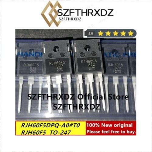 100% new original RJH60F5DPQ-A0#T0 TO-247 RJH60F5 TO247 Trans IGBT Chip N-CH 600V 80A 30PCS/Tube (10PCS)