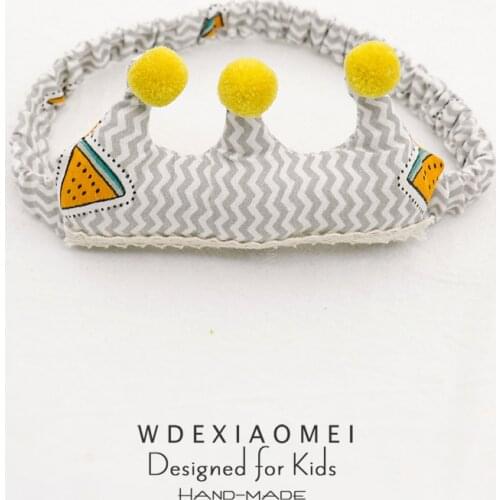 Newborn Toddler Infant Headbands Baby Girl Hair Band Elastic Headband Cute Cotton Print Crown Bandanas Hairband Hair Accessories