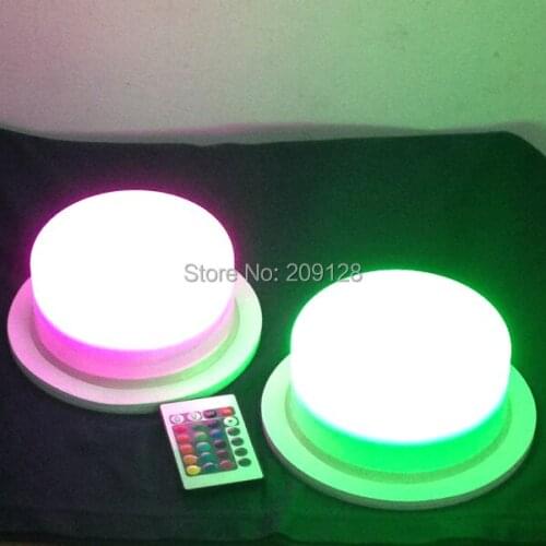 Led rgb battery rechargeable color changing light of 175mm