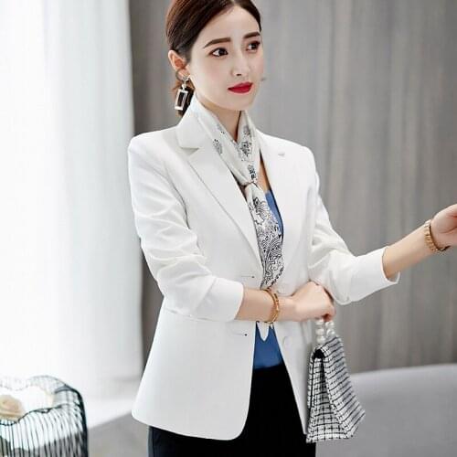 2021 spring new Korean style slim large size long-sleeved small suit jacket casual suit women