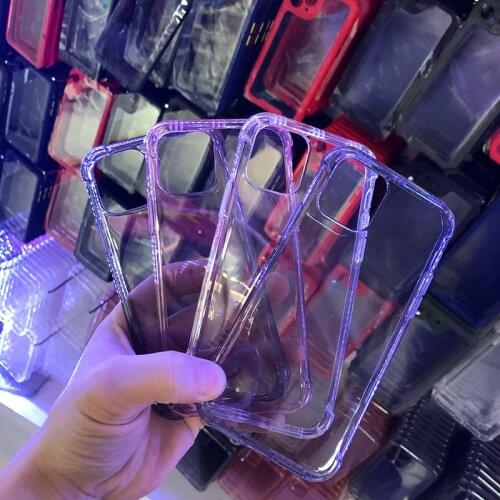 Transparent Shockproof Case For iPhone 11 12 Pro X Xr Xs Max Mini Soft Silicone Case iPhone 6 6s 7 8 Plus SE 2020 Back Cover