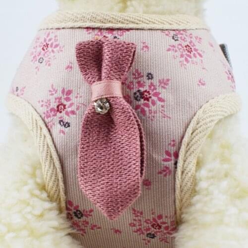 Printing Chihuahua French Bulldog Harness Adjustable Puppy Dogs Harness Pets Small Dog Vest For Pug Yorkie Walking Training Cat