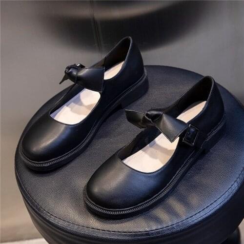 Womens Shallow Soild Mary Janes Cow Leather Casual Pumps For Ladies Buckle Strap Shoes Woman Mesh Breathable Footwear Tilocow