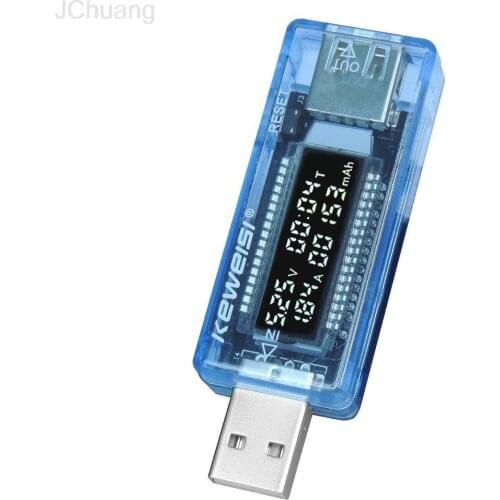 LCD USB Detector USB Volt Current Voltage Docto Charger Capacity Plug and Play Power Bank Tester Meter Voltmeter Ammeter