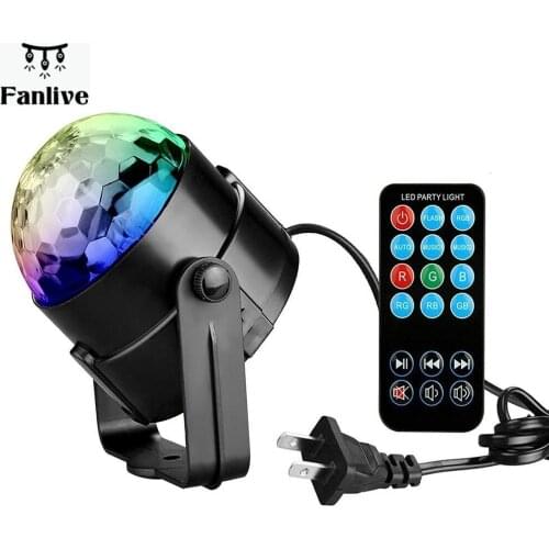10pcs PARTY LIGHTS DISCO BALL 3w Led Strobe Stage light with remote controller for DJ Bar Karaoke Xmas Wedding Show Club Pub