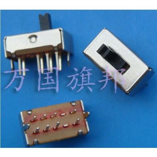 12.7*6.8mm duplex 8P 3T toggle Switch / slide Switch