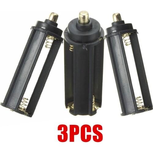 3Pcs 65x21mm Battery Holder Case Rack Box Flashlight Torch Accessories For AAA+18650 Bracket Battery Container Outdoor Tool