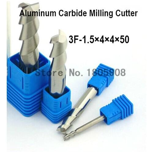 3F-1.5*4*5*50 CNC tool tungsten alloy milling cutter special flat aluminum alloy cutter aluminum alloy milling cutter