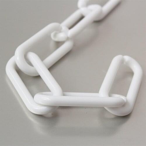 20pcs Big Oval White Acrylic Chain, Open Plastic Necklace Chain,Open Link,Size 50mmx21mm Free Shipping