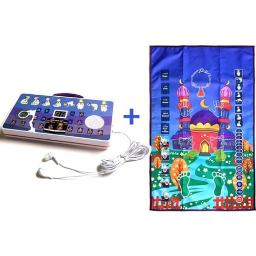 Electronic Interactive Kids Islamic Pray Mat Muslim Rug Mat Worship Salat Musallah Sajda tapis de priere islam Praying Mat Carpe
