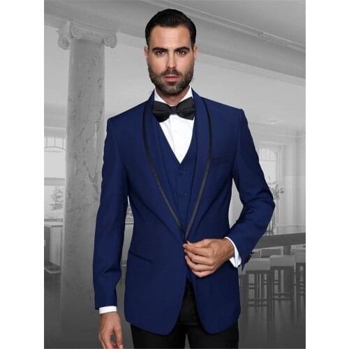 Italian Men Suit Slim Fit Wedding Suits Groom Suit Tuxedos 3 Pieces costard homme mariage Costume Homme mariage