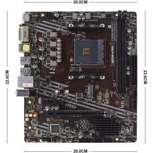 For MSI A520M-A PRO original Motherboard Socket AM4 DDR4 AMD A520 PCI-E 3.0 M.2 PCI-E Gen3 x4 SATAII 99% NEW Motherboard