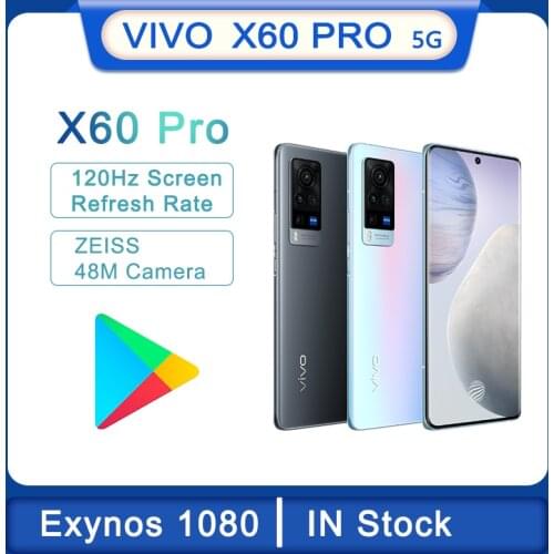 Vivo X60 Pro Newest Original Dual 5G SmartPhone 3D Flexible AMOLED 120Hz Screen 33W Flash Charger CPU Exynos 1080 NFC Cellphone