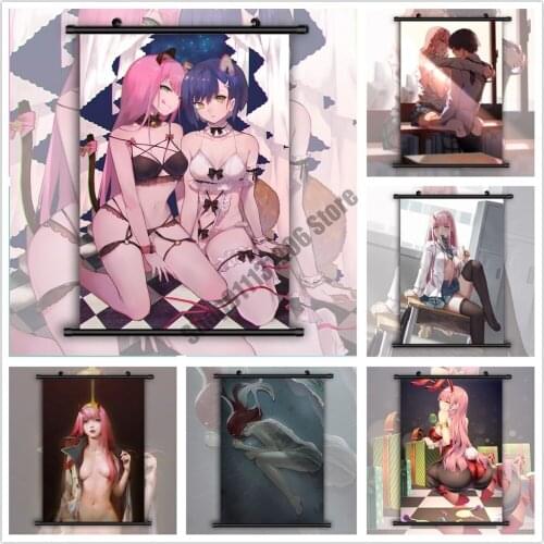 Full Square Diamond Painting Darling In The FranXX Zero Two Anime Diamond Embroidery Mosaic Cross Stitch Kits Home Decor