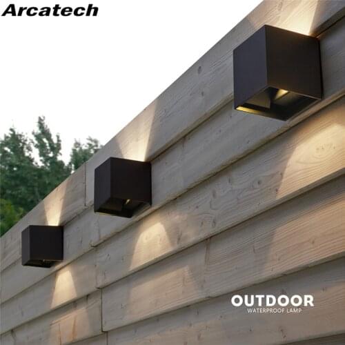 Lighting Adjustable LED Wall Lamp 7W/12W Outdoor Garden Porch Light Sconce Indoor Decoration Lighting Lamp Aluminum AC90-260V