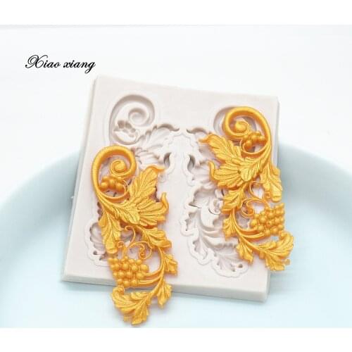 Relief Lace Silicone Mold For Baking Cake Border Fondant Mould Cake Decorating Tools Polymer Clay Mould Chocolate Lace Molds