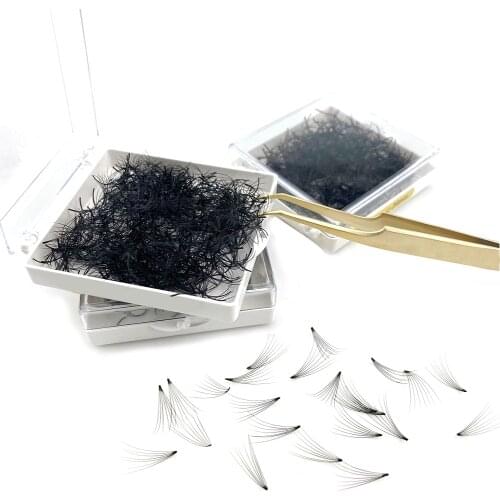 7D 1000 Fans Russian Volume Lash Premade Volume Lash Individual Loose Fans Eyelash Extension Heat bonded Pre Made Fan