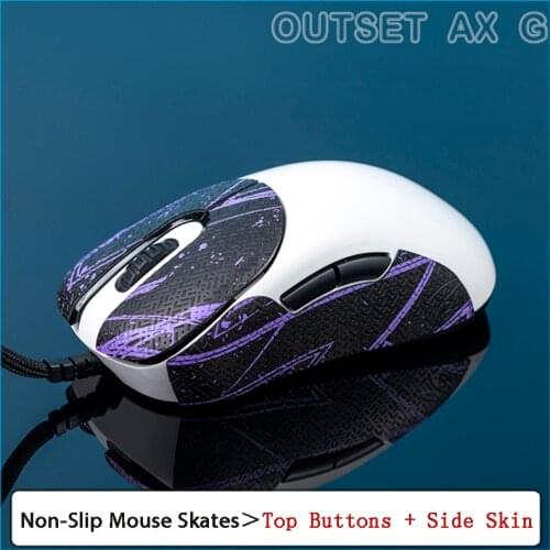 BTL DIY Handmade Non Slip Suck Sweat Mouse Skin Skates for Vaxee OUTSET AX G Without Mouse