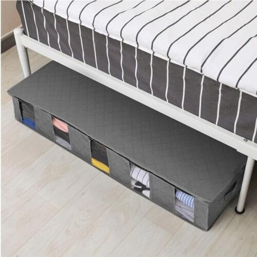 Five-Fold Folding Non-Woven Bed Storage Box Dustproof And Moisture-Proof Clothing Quilt Organizer Box Container