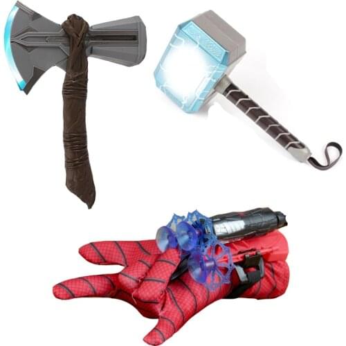 Superhero Led Hammer Stormbreaker Glove Launcher Led Cosplay Props Christmas Halloween Gift