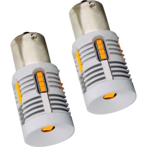 Amber Yellow PY21W BAU15S LED Bulbs 2800LM Bright Lamp Bulbs For Turn Signal Backup Reverse Lamp One Year Wrranty