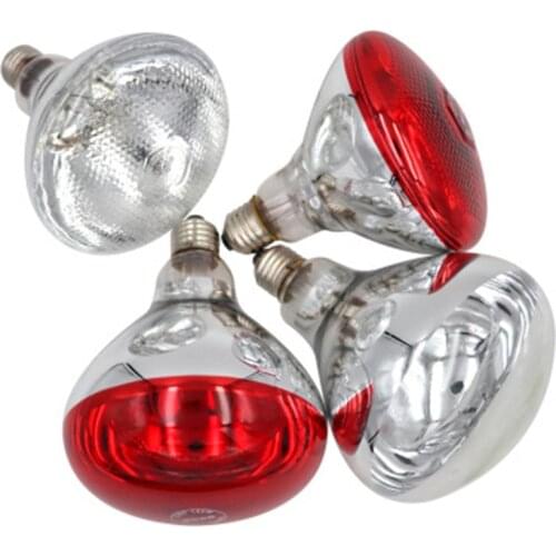 8pieces/lot E27 Thickened Heat Lamp Breeding Bulb Waterproof And Explosion-Proof Infrared Heating Lamp Chicken Coop Heating